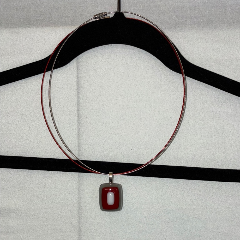 Ohio State Buckeyes necklace